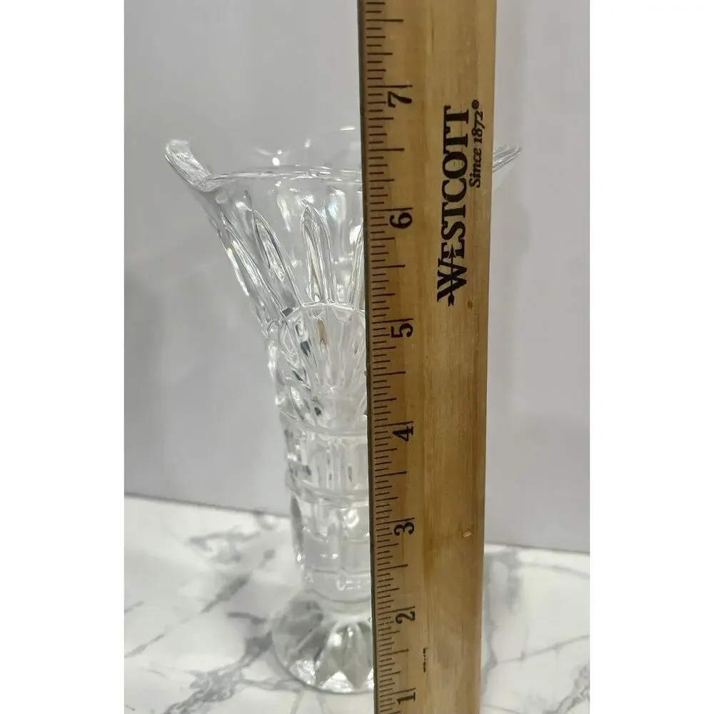 Shannon Crystal by Godinger 24% Lead Crystal Freedom Vase 6.5